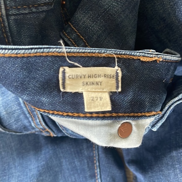 Madewell High rise Curvy jeans skinny Sz 27P 25” inseam - Picture 3 of 4